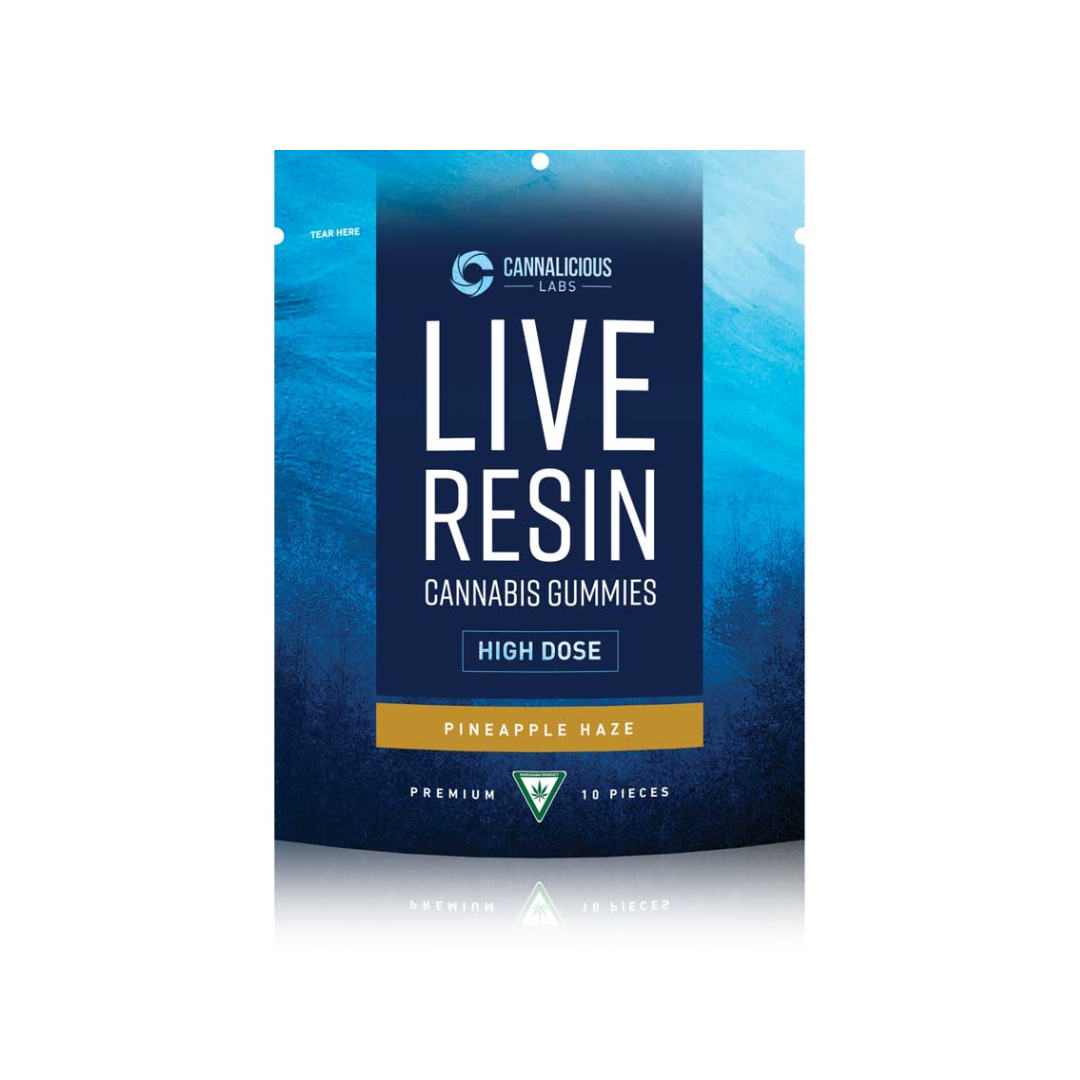 Photograph of product: Cannalicious | 200mg Live Resin Gummies | Pineapple Haze