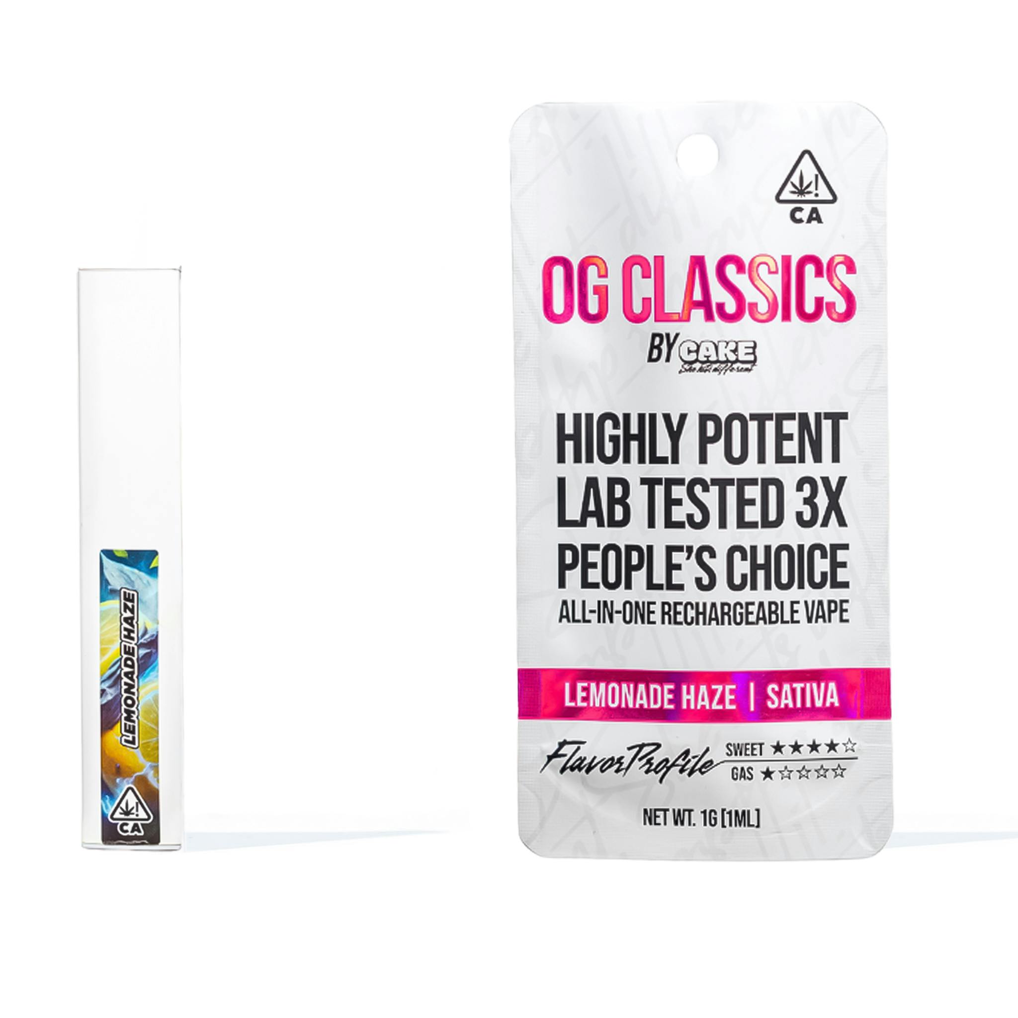 Photograph of product: LEMONADE HAZE 1G ALL IN ONE - 1 G