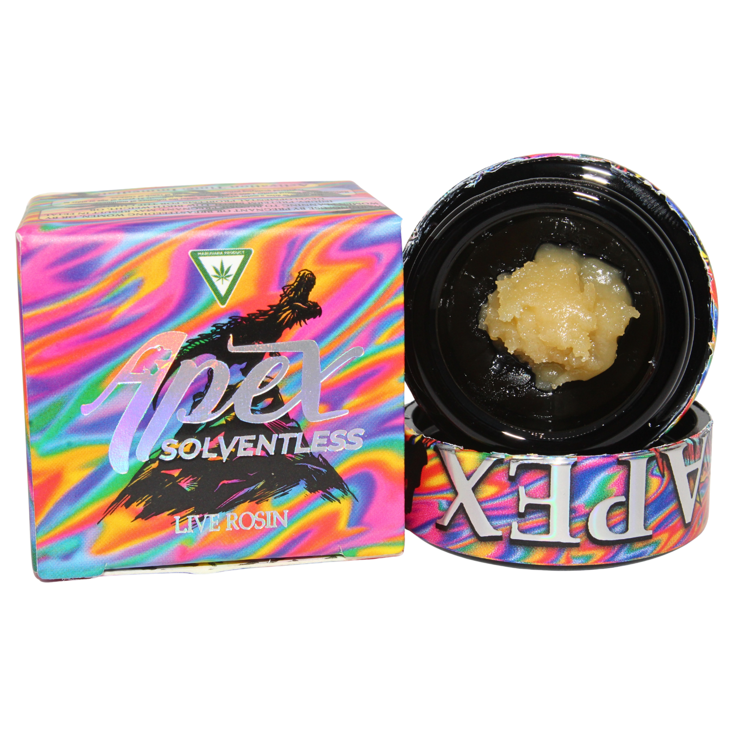 Photograph of product: APEX SOLVENTLESS | RAINBOW BELTS 3.0 #4 TIER 1 LIVE ROSIN | 1G
