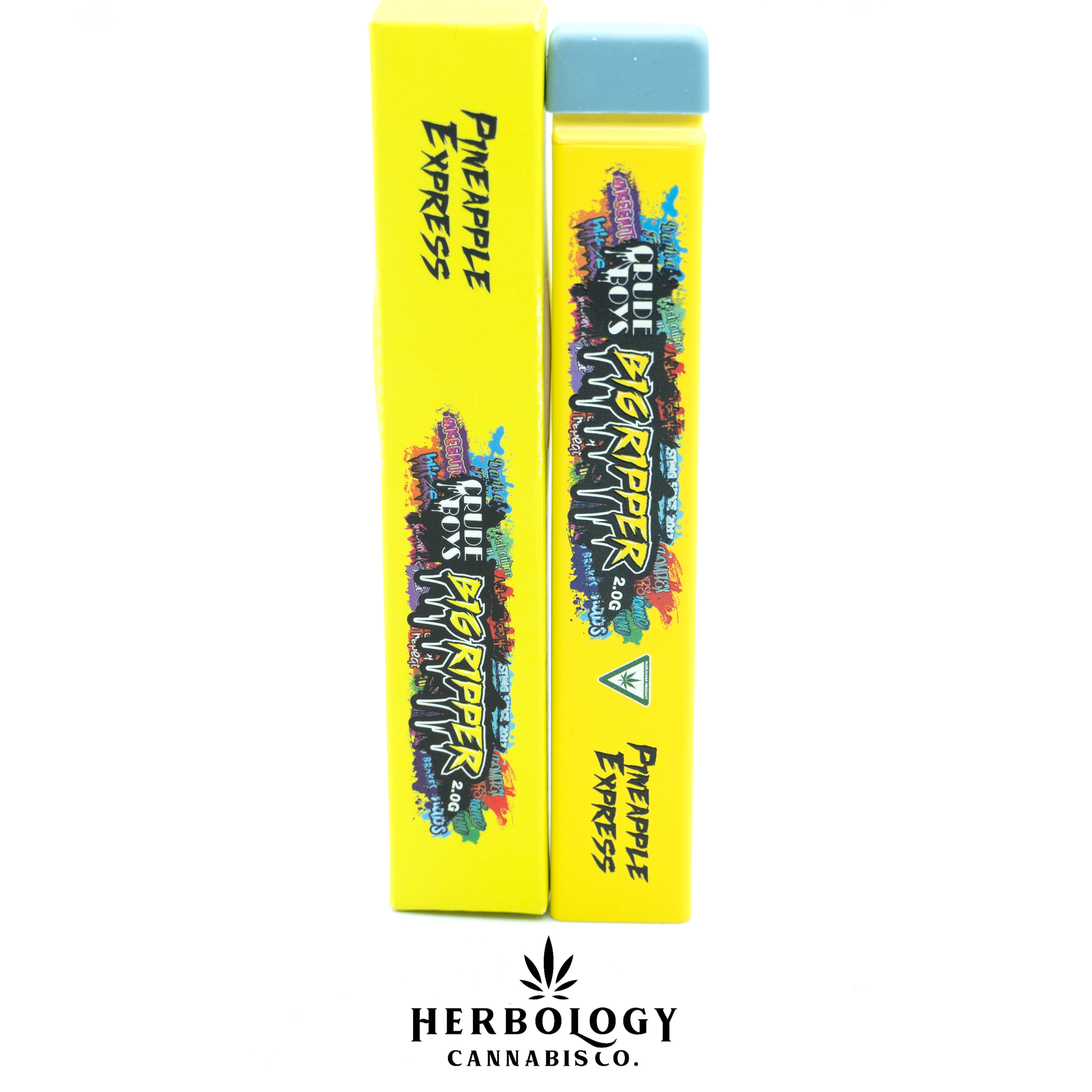 Photograph of product: Crude Boys | Disposable Vape | All-In-One Big Ripper | Pineapple Express