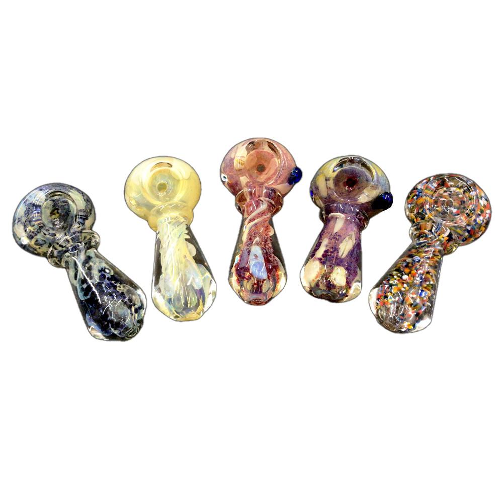 Photograph of product: High Mountain Imports - 3.5" Frit Spoon Pipe - Assorted Colors