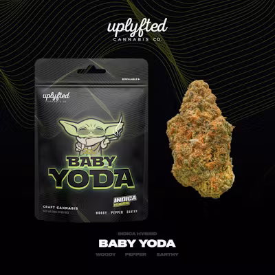 Photograph of product: Uplyfted - Pre-Packaged 8th - Baby Yoda - 3.5g