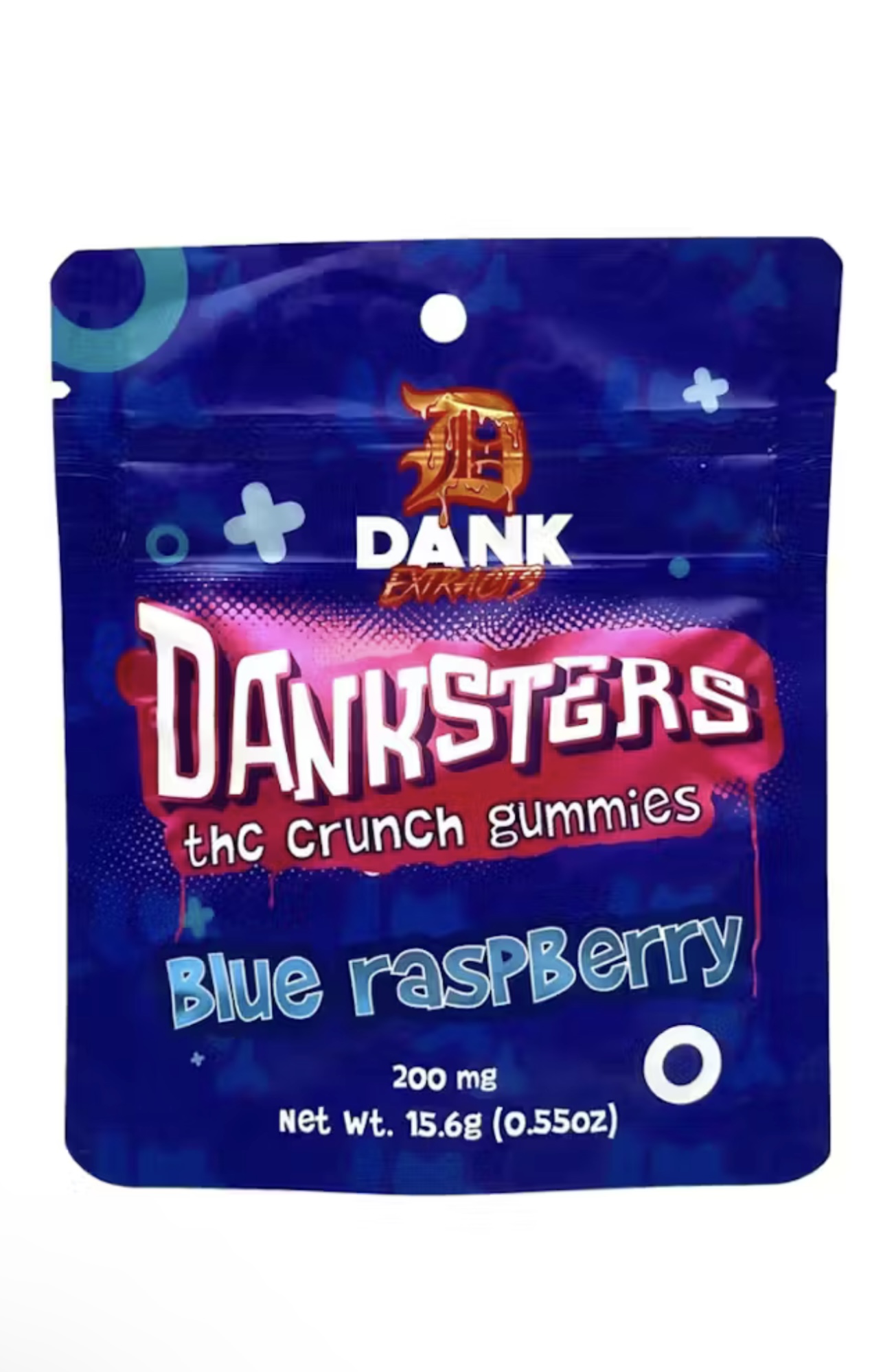 Photograph of product: AU Danksters: Blue Nerdz 200MG (4X50MG)