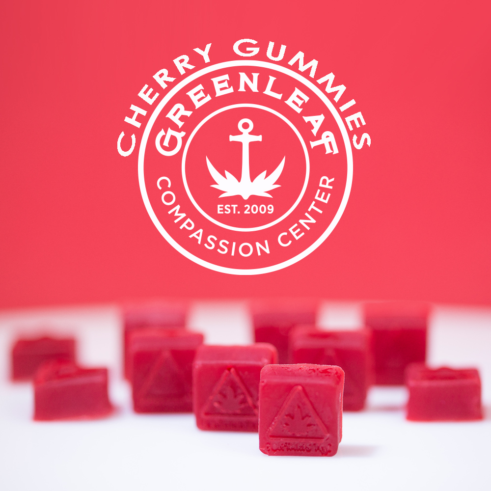 Photograph of product: Cherry Gummy 5mgTH-oui:5mgCBD 10pk