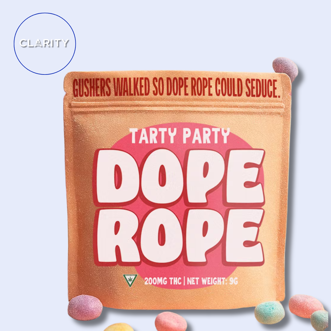 Photograph of product: Dope Rope | 200mg Rope Gummy | Tarty Party