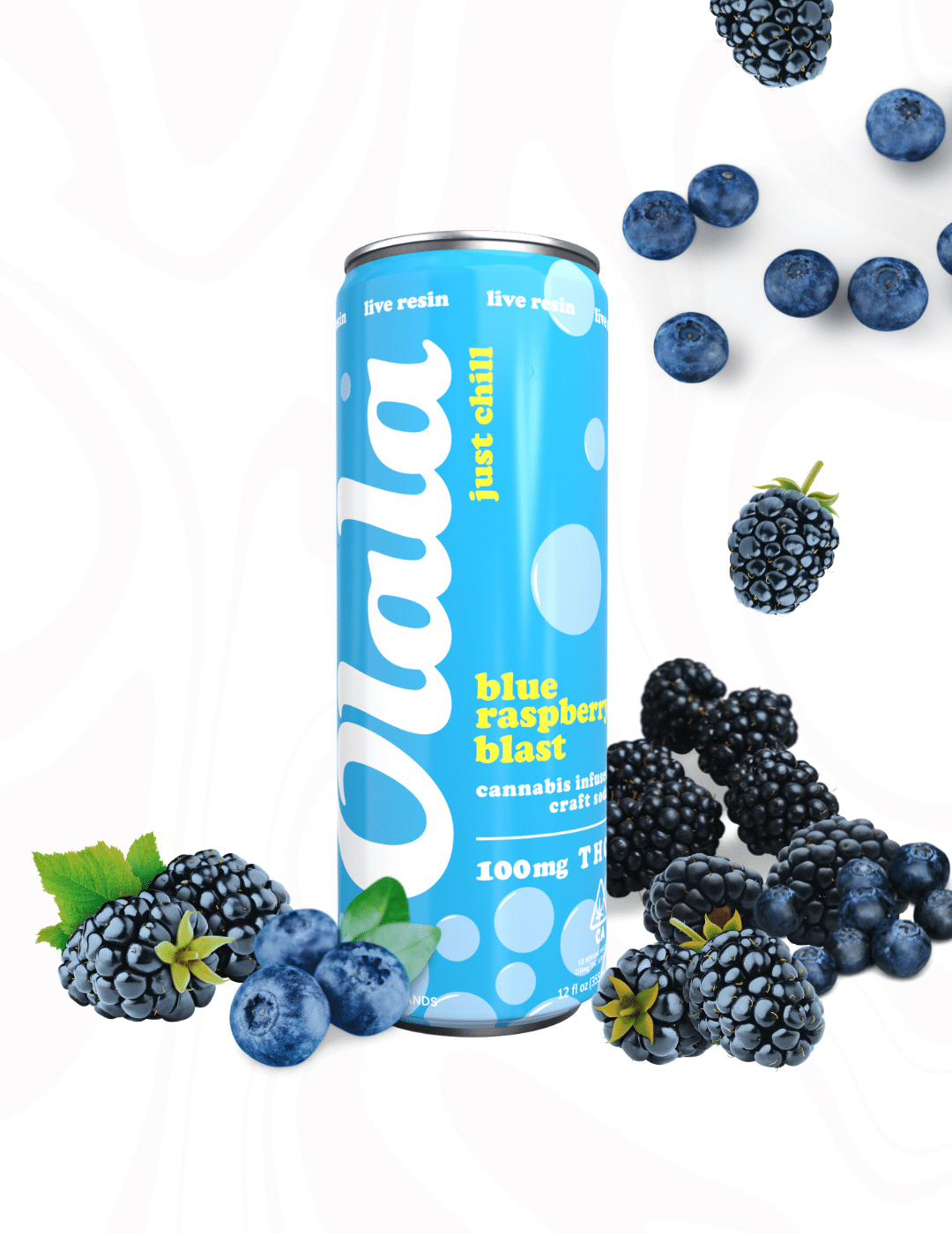 Photograph of Product: BLUE RASPBERRY BLAST 100MG SODA