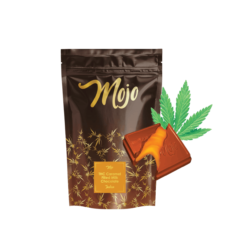 Photograph of product: Mojo - 200MG Chocolates - Caramel Filled Milk Chocolate