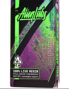 Photograph of product: ALIEN LABS | KRYPTOCHRONIC (H) | 1G CR CART