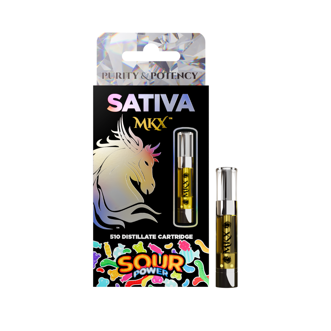 Photograph of product: MKX | SOUR POWER | SATIVA | 510 CARTRIDGE | 1G | REC