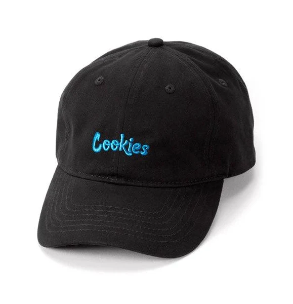 Photograph of product: Original Mint Cotton Canvas Dad Hat - Black/Cookies Blue