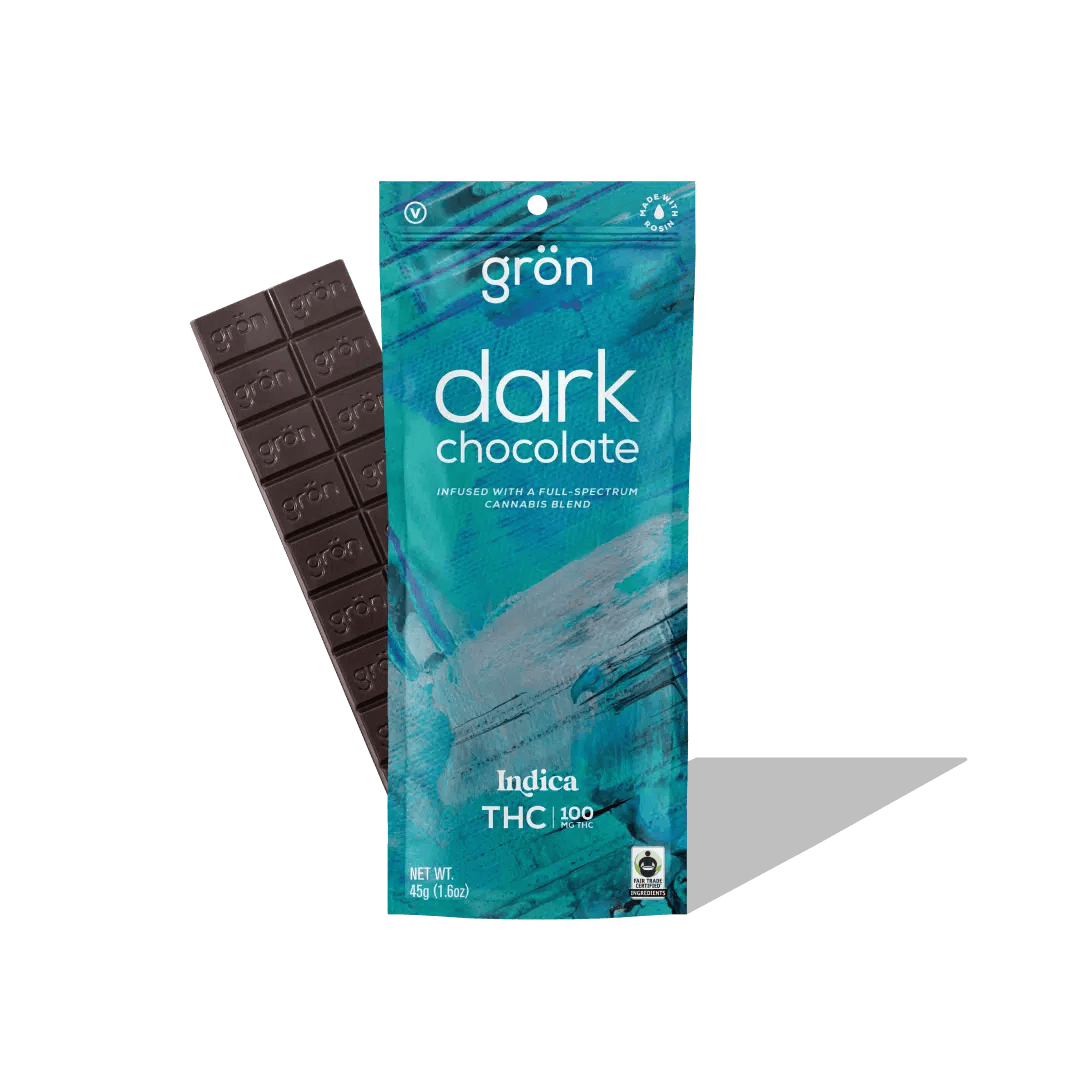 Photograph of product: Gron | Dark Chocolate 100mg TH-oui | 1 Bar