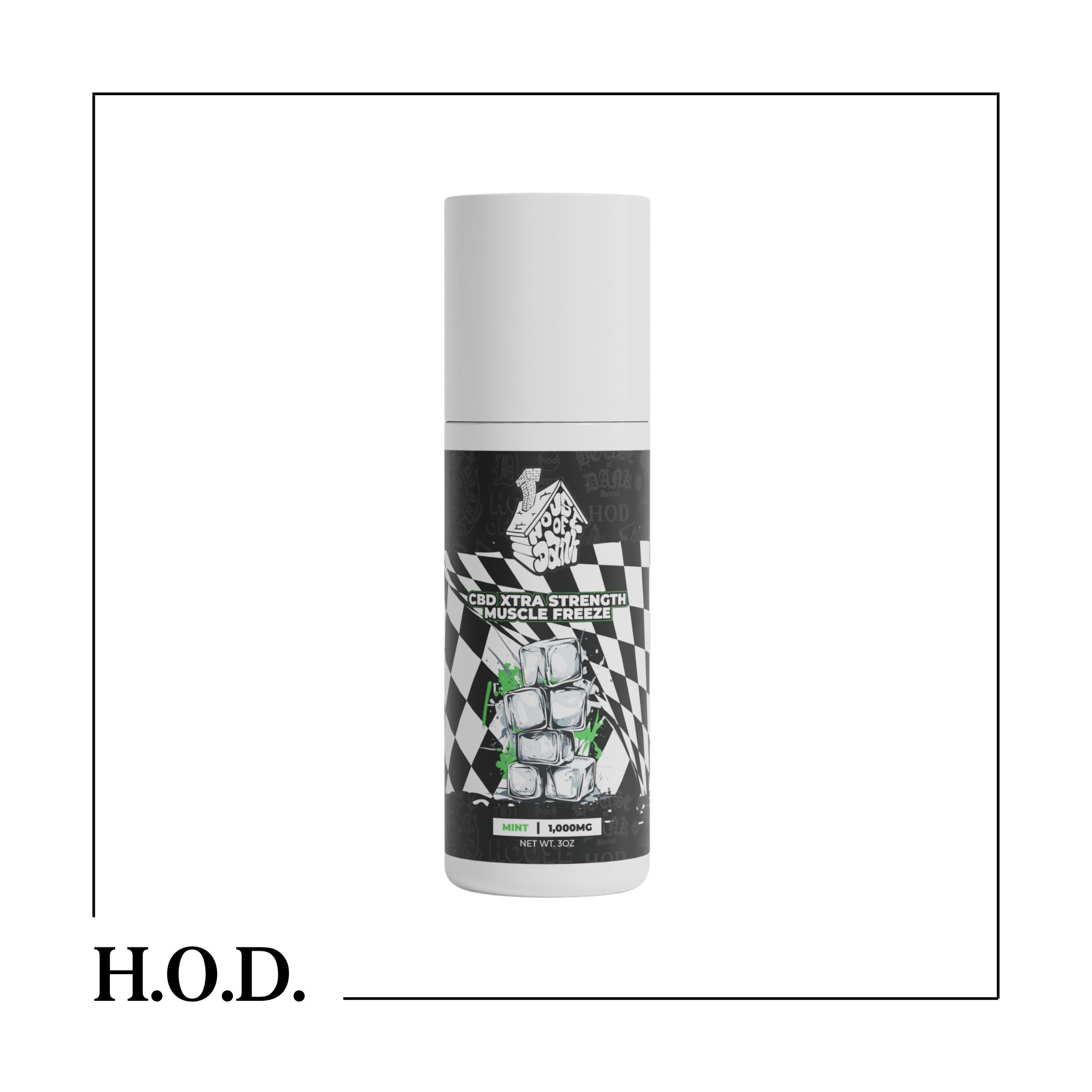 Photograph of product: H.O.D. CBD Muscle Freeze Roll On 1000mg