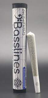 Photograph of product: DECIBEL | BASSLINE INFUSED PRE-ROLL | NIGHT TRAIN