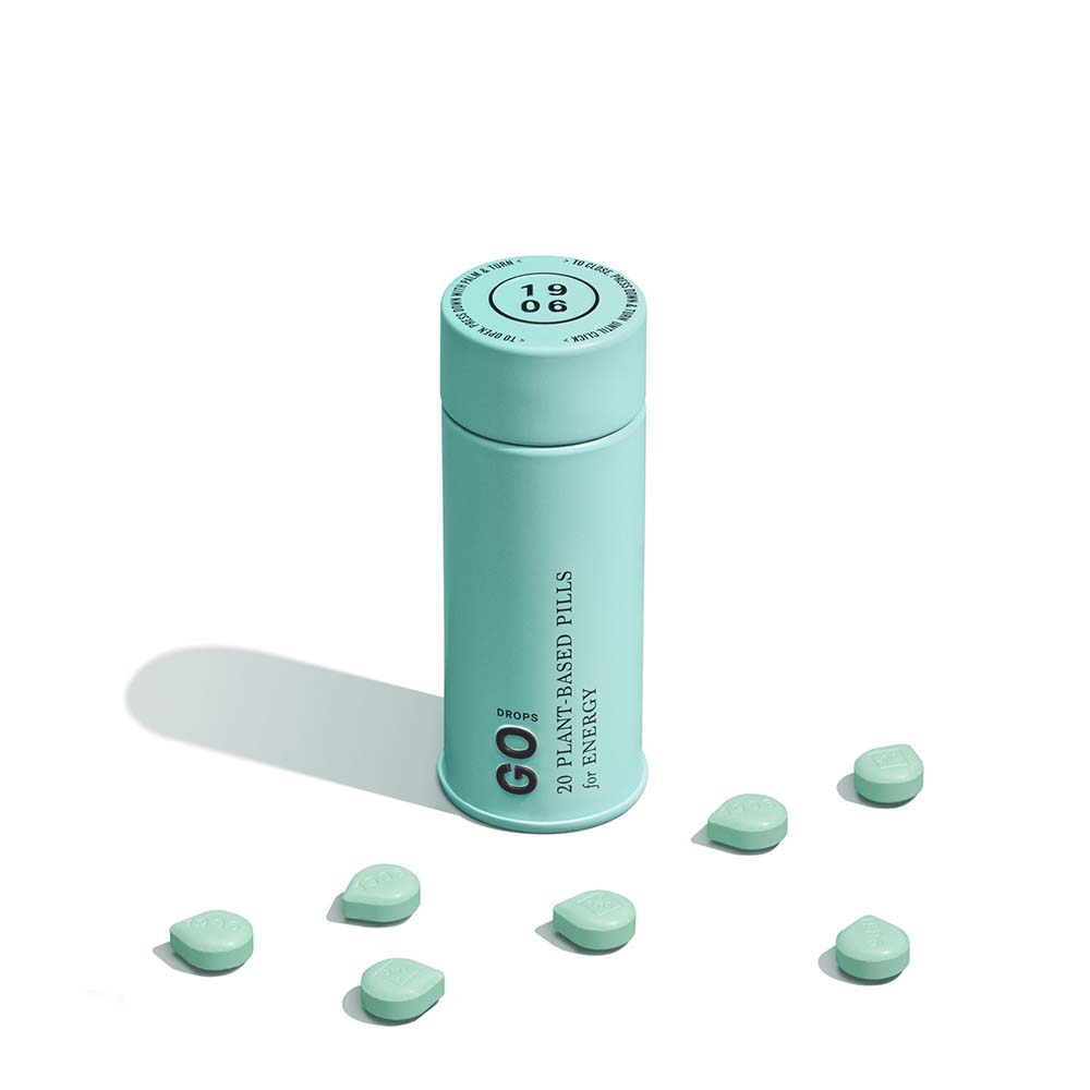 Photograph of product: Go Drops | 5mg TH-oui: 5mg CBD | 20pk Tablets | 1906