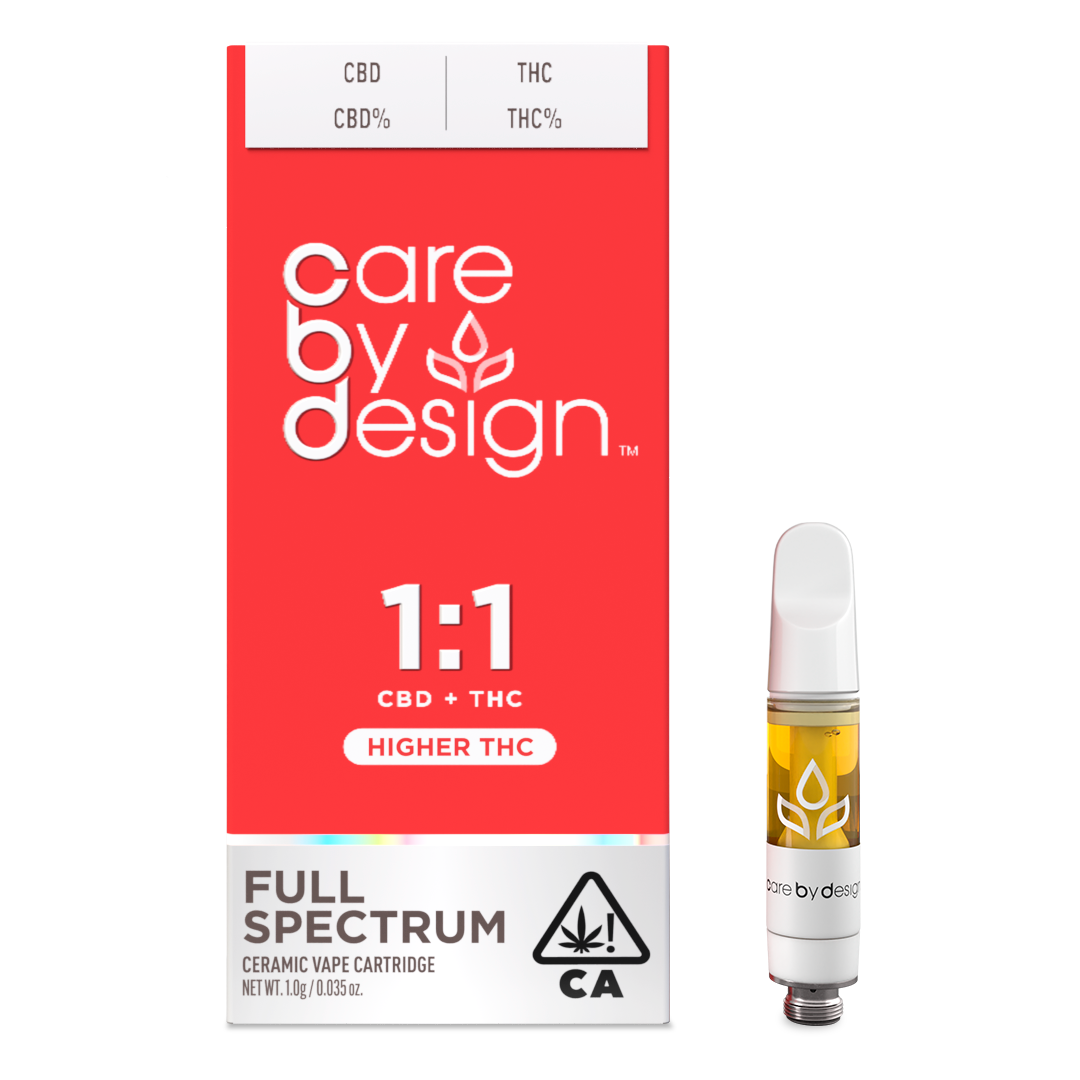Photograph of product: Care By Design - 1g Cartridge - 1:1 CBD:TH-oui