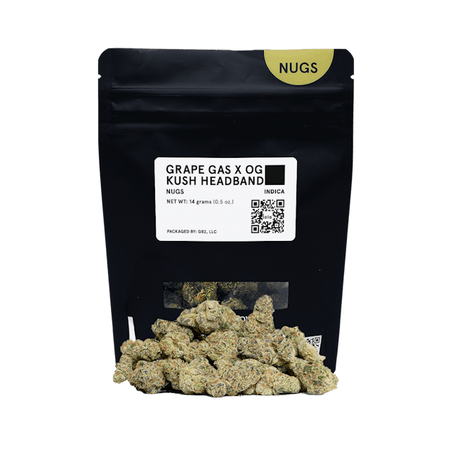 Photograph of product: Grape Gas x OG Kush Headband (H) 14g - Black Bag - Retail