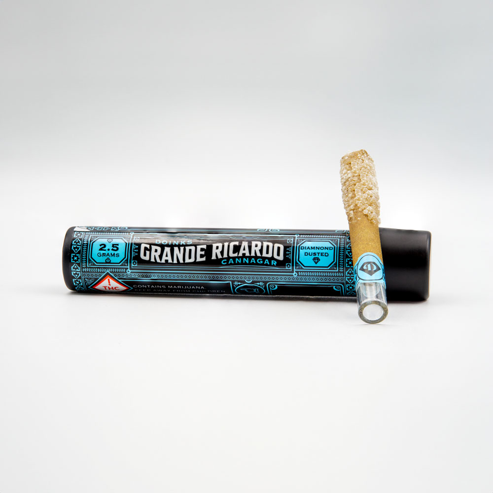 Photograph of product: Infused Grande Ricardo Diamond Dusted Orange Push Pop 2.5g-I