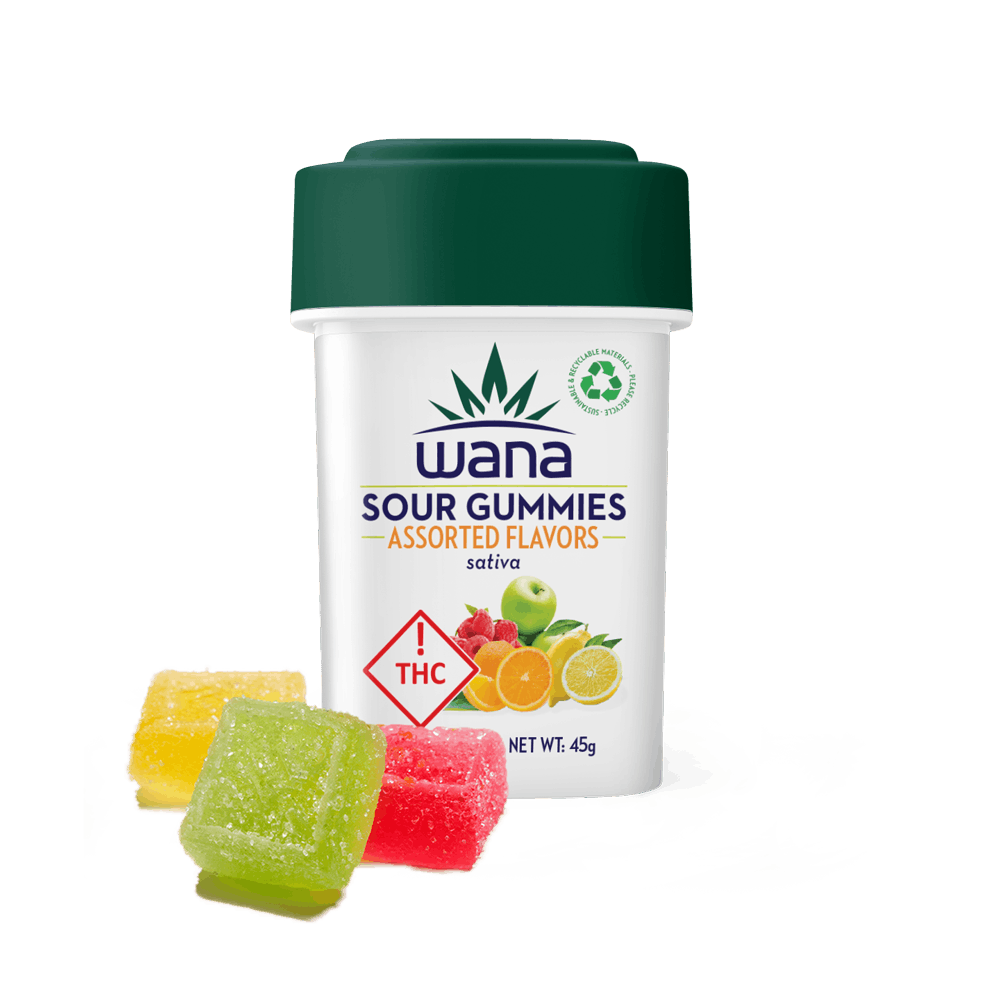 Photograph of product: Sour Assorted Hybrid Gummies | 10 Pack