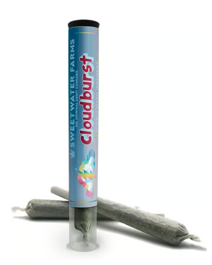 Photograph of product: Sweetwater Farms Cloudburst Gummy Bearz Bubble au chocolat Infused Pre-Roll Oui'd Hybrid 2 x .5g