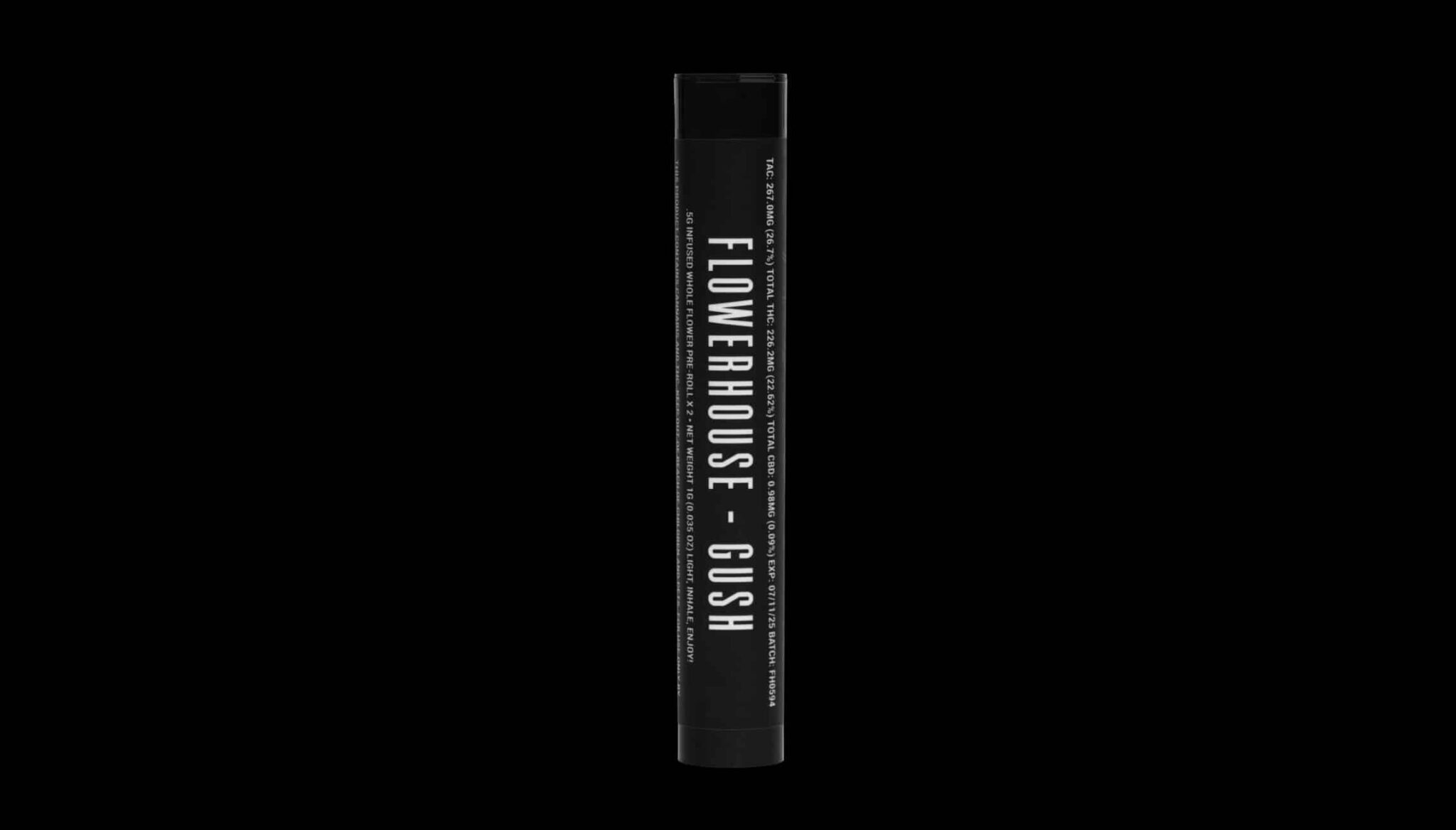 Photograph of product: FlowerHouse | Gush | Infused Preroll | 0.5g 2pk