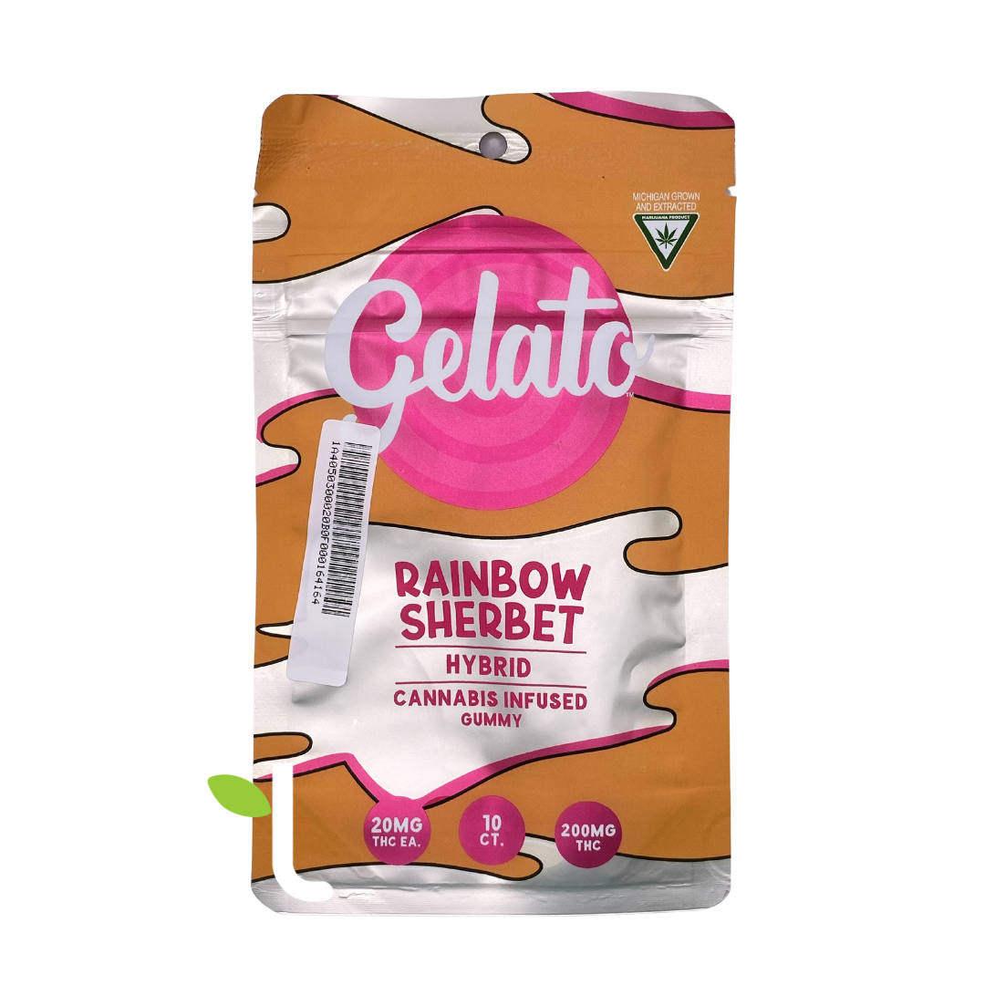 Photograph of product: Rainbow Sherbet | 200mg Gummies