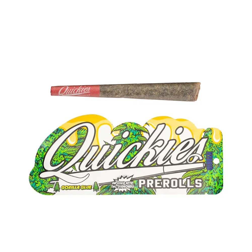Photograph of product: QUICKIES GORILLA GLUE 1G INFUSED PREROLL