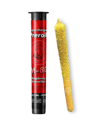 Photograph of product: M-80 Raspberry Skywalker OG 1g Infused Preroll