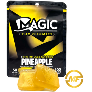 Photograph of Product: Magic Edibles | Pineapple Chews | 200mg