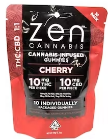 Photograph of product: Cherry 1:1 - 100MG 20PK - Gummies (TAX INCLUDED)