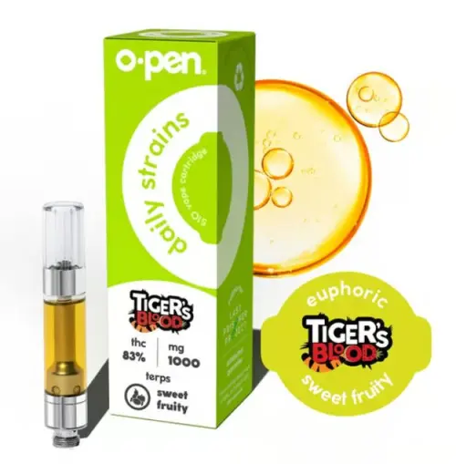 Photograph of product: Daily Euphoric Tigers Blood - Cart (1g)