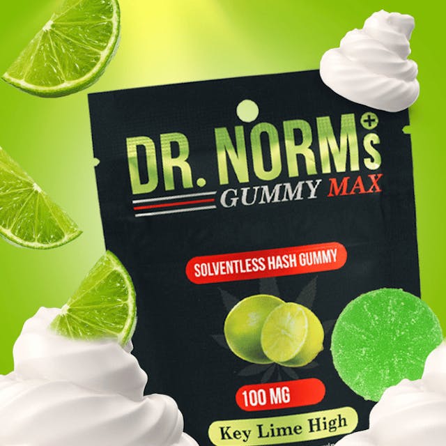 Photograph of product: Key Lime High | 100mg Single au chocolat Gummy