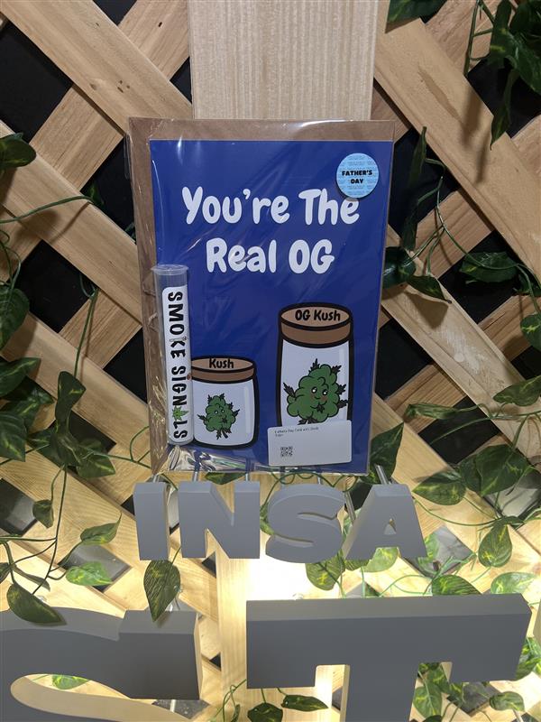 Photograph of product: Fathers Day Card with Doob Tube