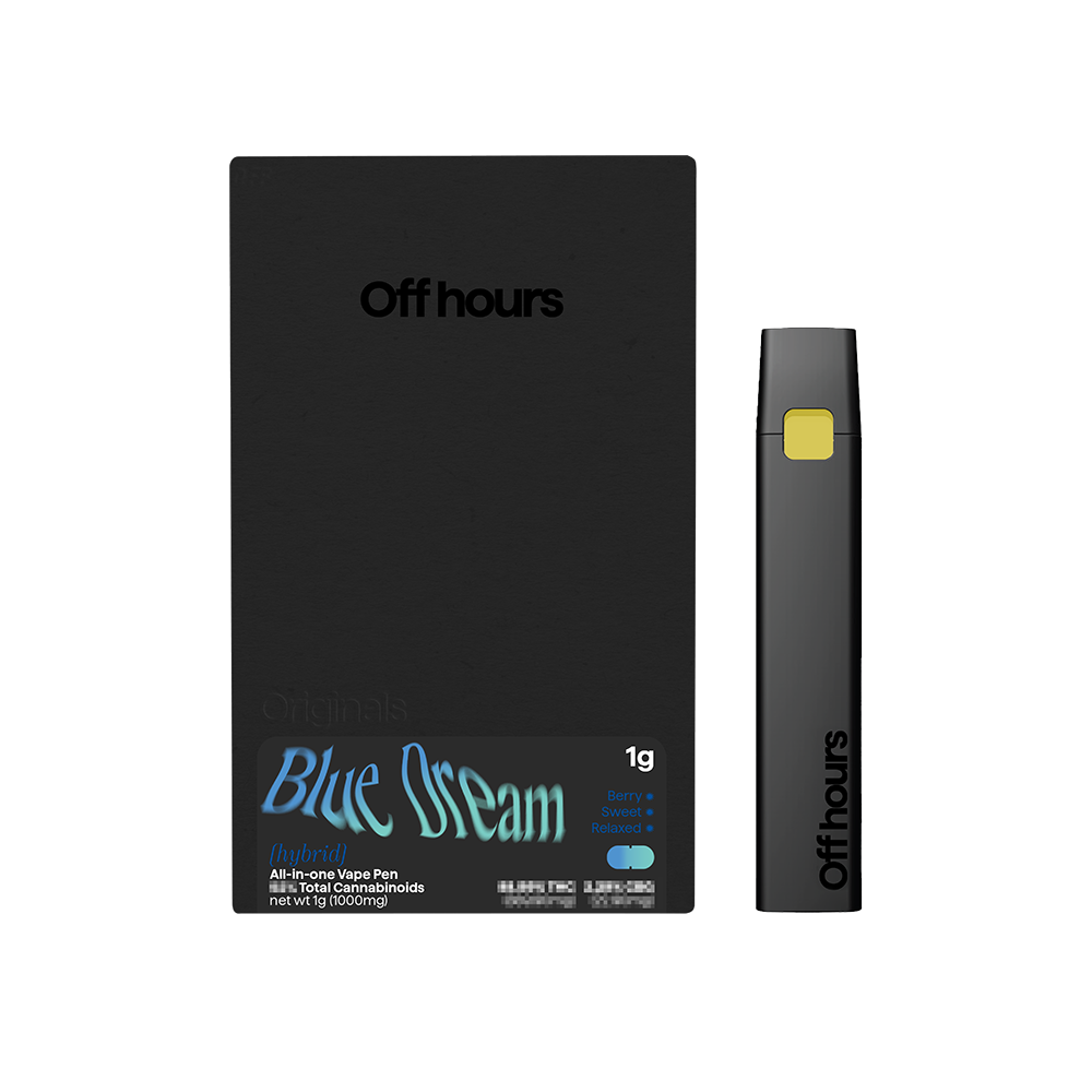 Photograph of product: Off Hours Blue Dream All-in-One Vape pen 1g