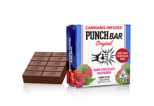 Photograph of product: Rasberry Dark Chocolate | 100mg Punchbar
