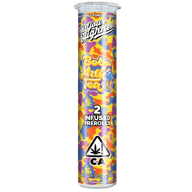 Photograph of product: Boba Milk Tea – Live au chocolat Infused Pre-Rolls .5g 2 Pack - 