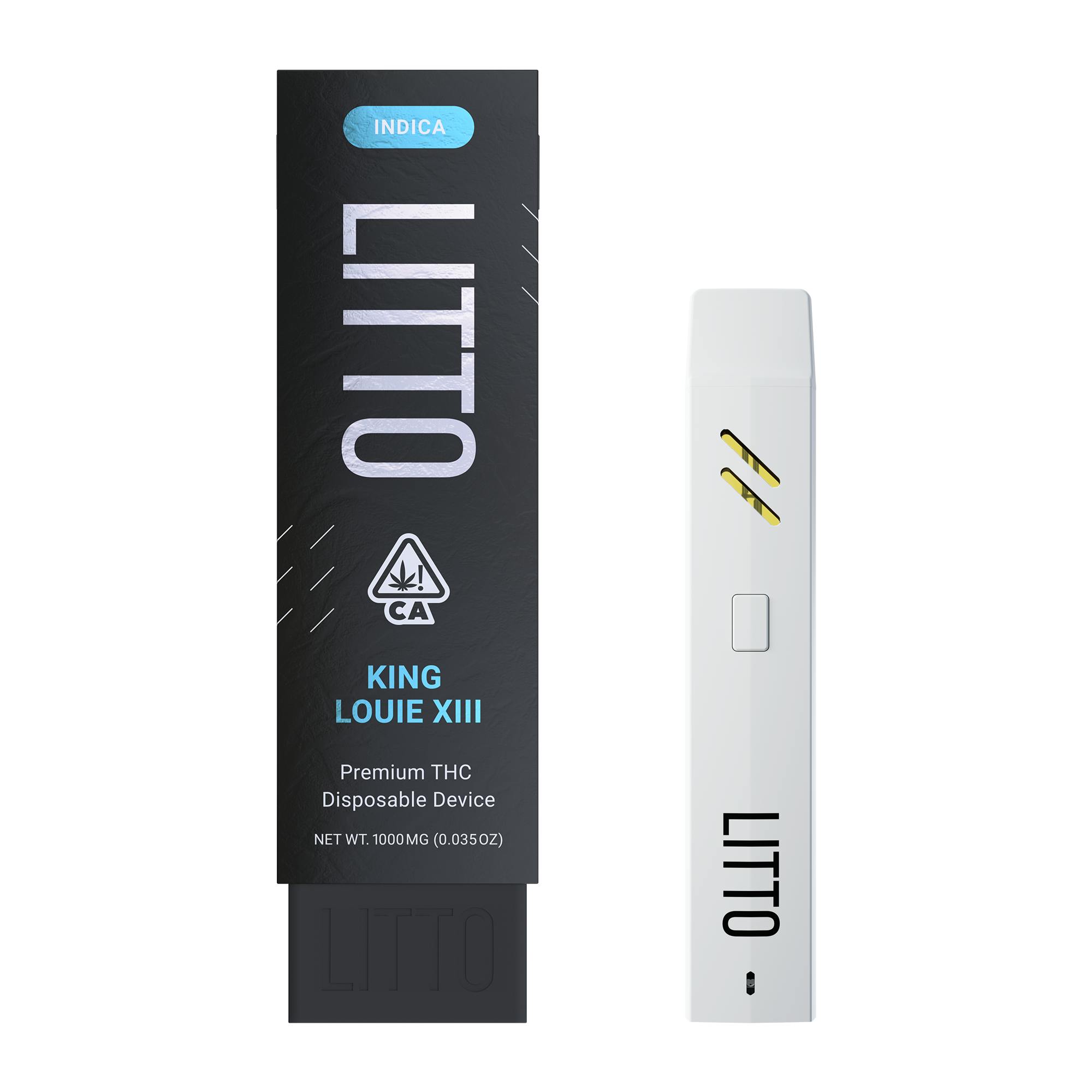 Photograph of Product: LITTO - King Louie XIII - Premium All-In-One THC Vape Pen - 1G