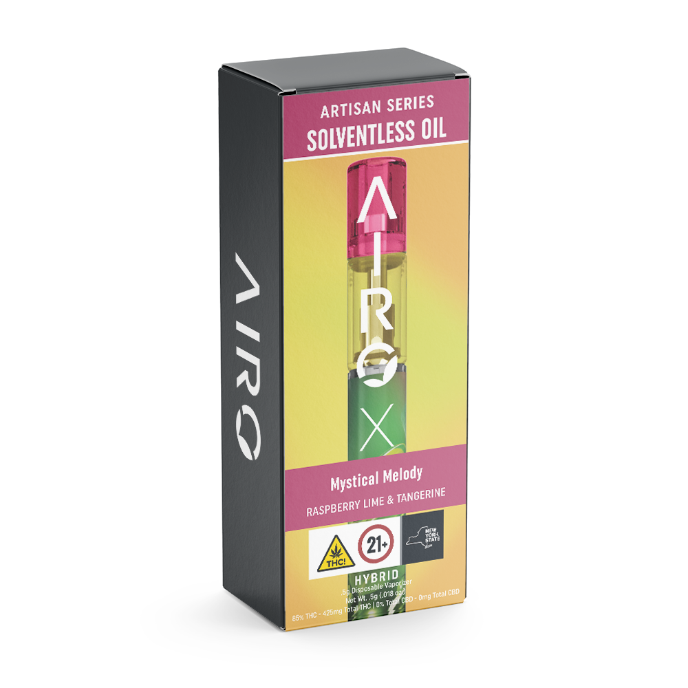 Photograph of product: AIRO X | ARTISAN SERIES | SOLVENTLESS OIL AIO | MYSTICAL MELODY | .5G