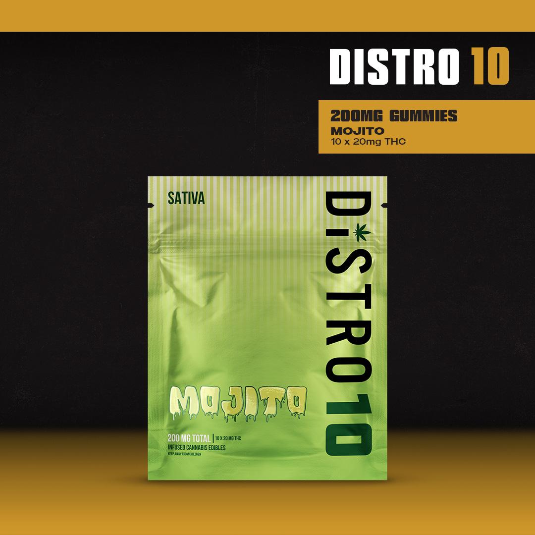 Photograph of product: DISTRO 10 - MOJITO - 200MG