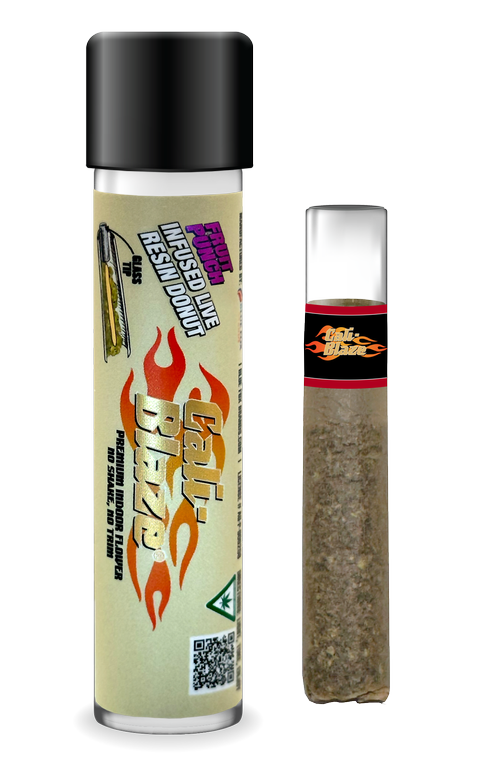 Photograph of product: Fruit Punch | Live Resin Infused Donut Blunt | 1.2g