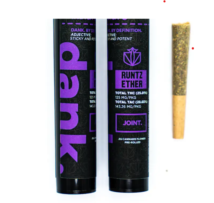Photograph of product: Dank - Preroll - 0.5 - Runtz Ether