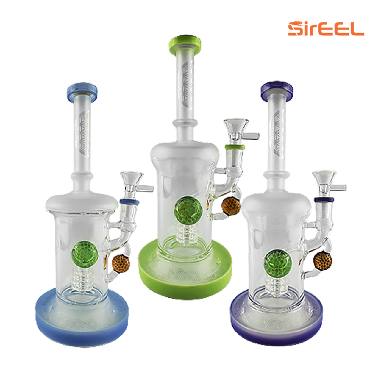 Photograph of product: 9" Etched 2xHoneycomb Marble Shower Rig