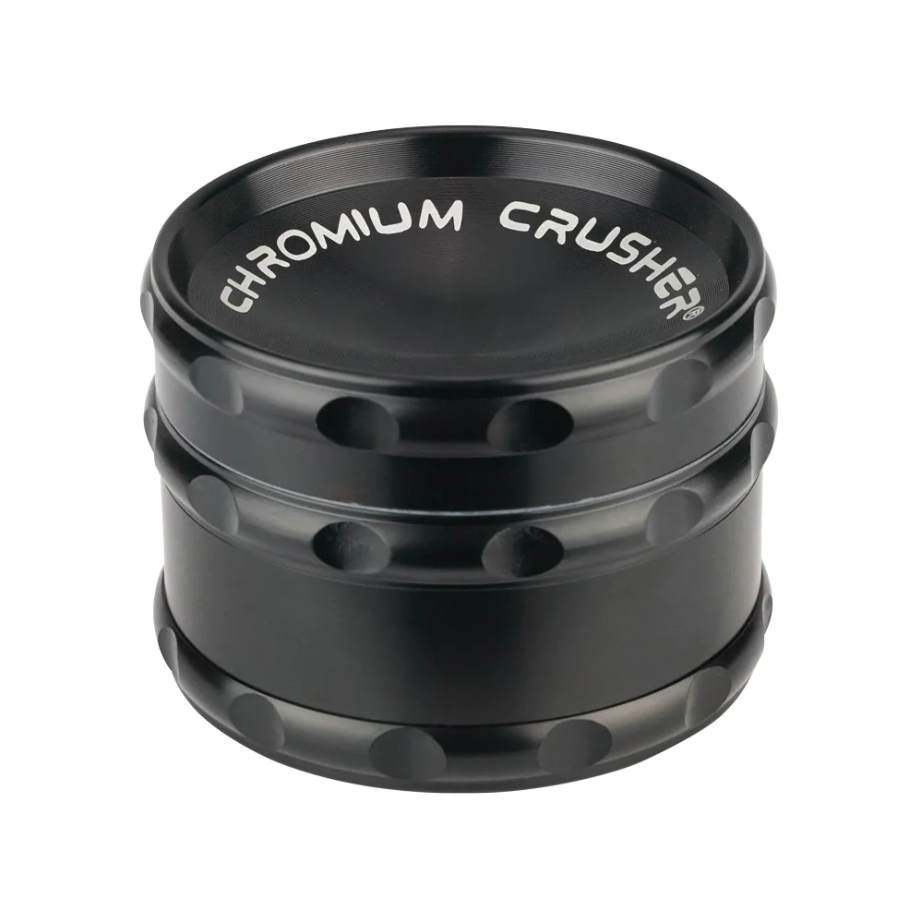 Photograph of product: (GRINDER) CHROMIUM CRUSHER VORTEX (TRAY ON TOP) 2.5" - BLACK