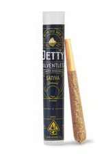 Photograph of product: Jetty Strawnana Mac x Sour Strawberry Sativa OCal Solventless Rosin Preroll