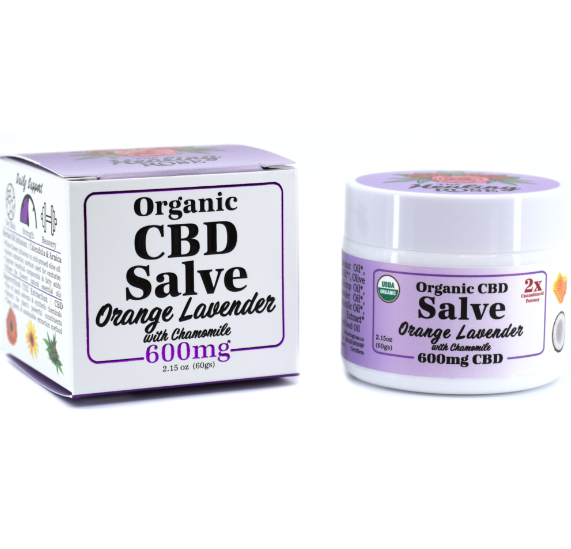 Photograph of product: The Healing Rose Orange Lavender CBD Salve 600mg