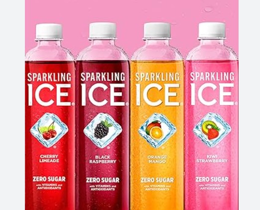 Photograph of product: 17floz Sparkling Ice Flavored Water - Cherry Limeade