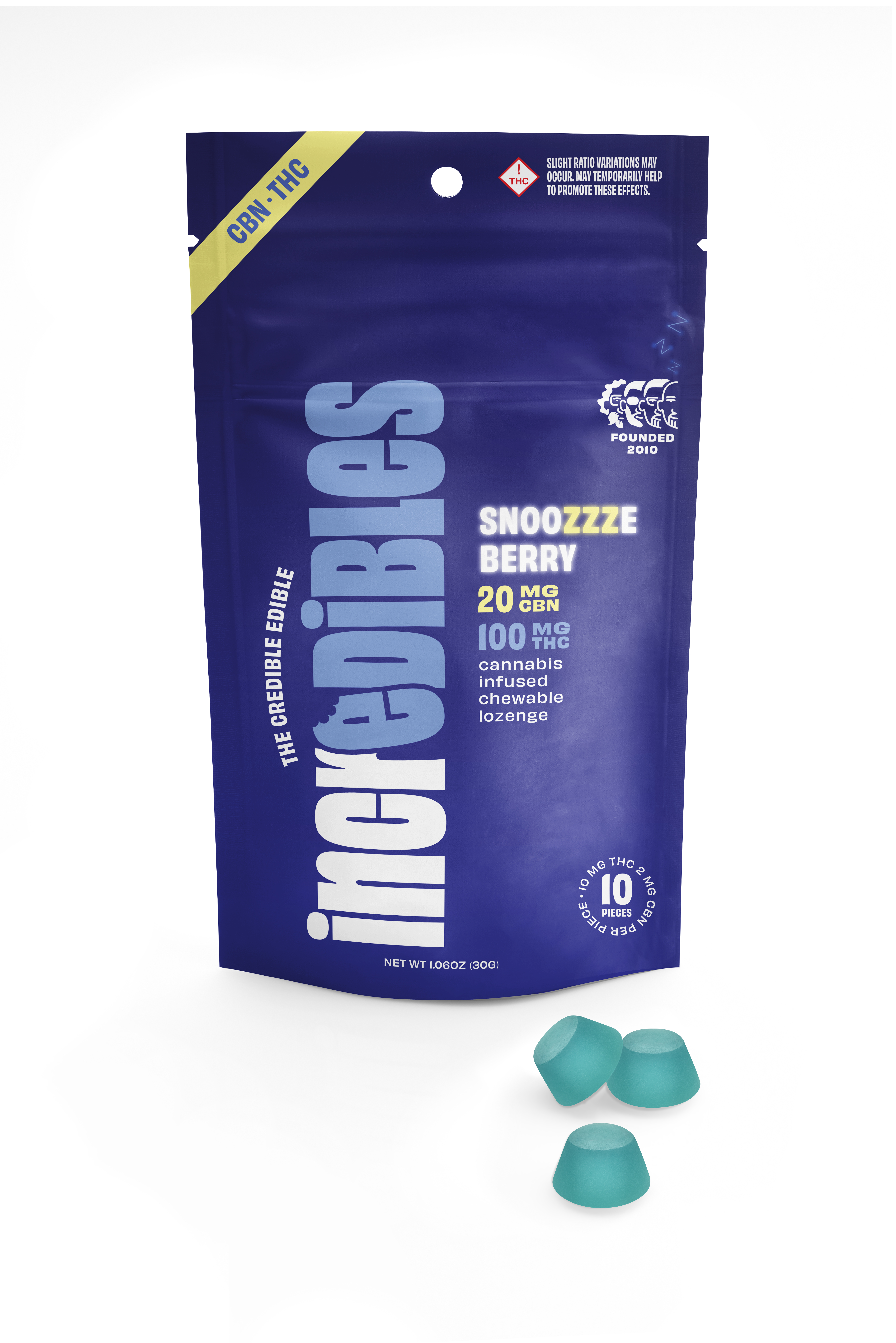 Photograph of product: Snoozzze Berry 5:1 10mg (10ct) - Incredibles
