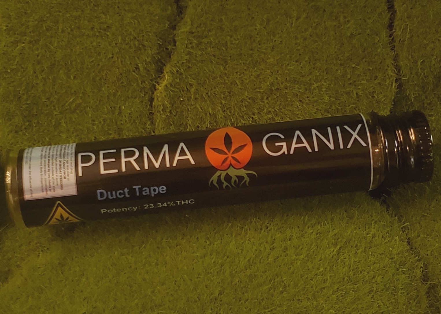 Photograph of product: Pre Roll Single | Duct Tape | Perma Ganix