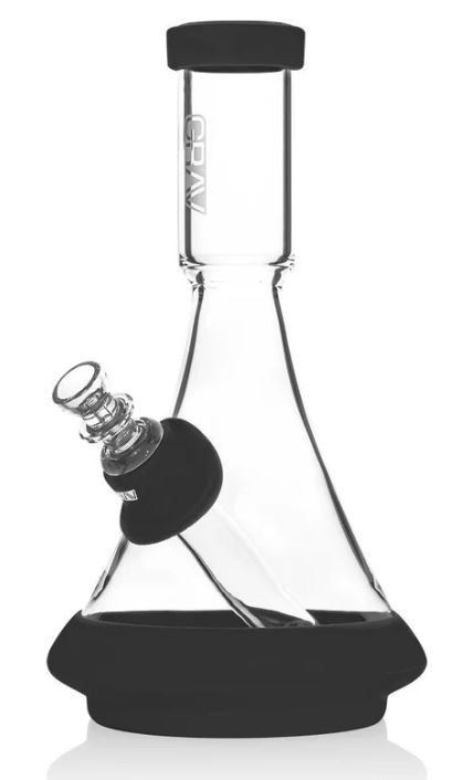 Photograph of product: GRAV Deco Beaker Bong w/ Avocado Green Silicone Accents