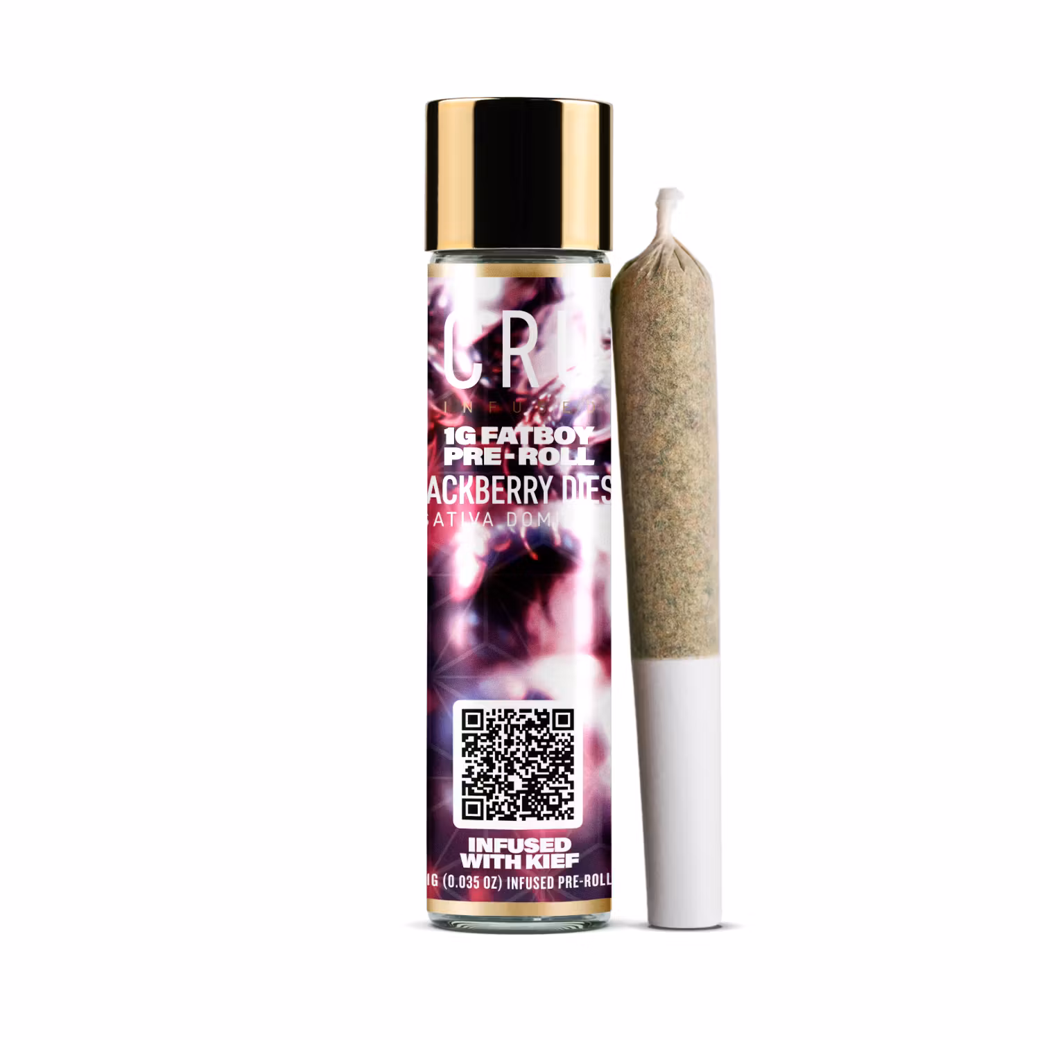 Photograph of product: CRU - Blackberry Diesel - Infused Pre Rolls