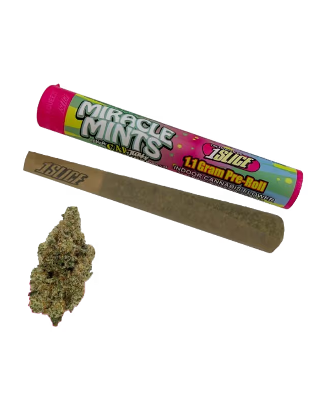 Photograph of product: 1SLICE Miracle Mints Preroll 1.1g